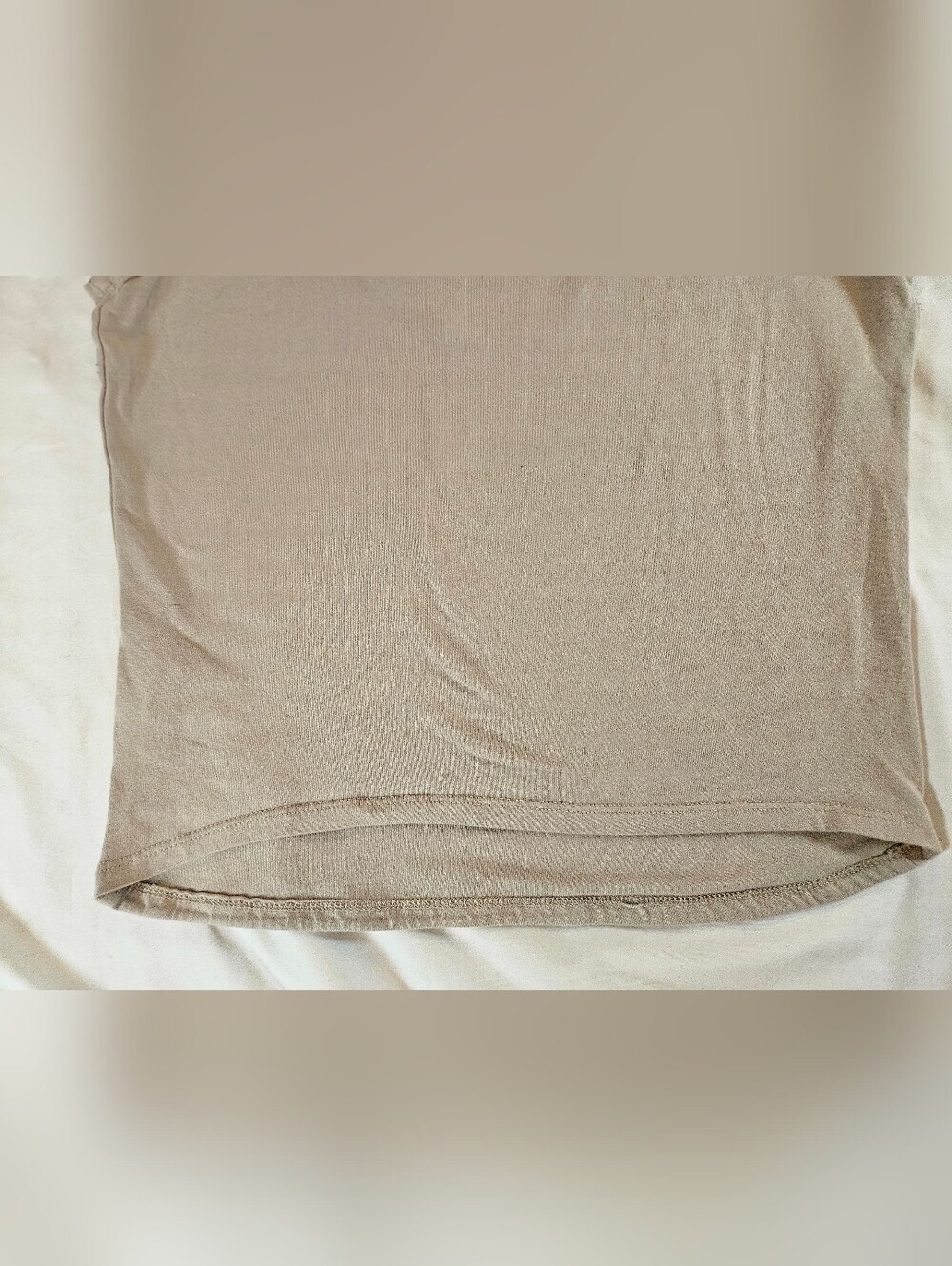 Streetwear Society Womens Beige Short Sleeve Cropped V-neck Top Size Large - Picture 12 of 12